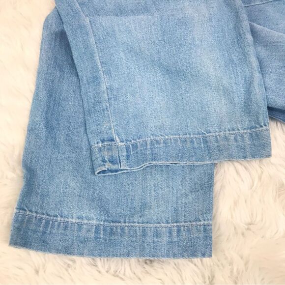 OUTERKNOWN Wyatt Long Sleeve Button Front Denim Jumpsuit Blue Size Medium‎ New - Picture 10 of 15